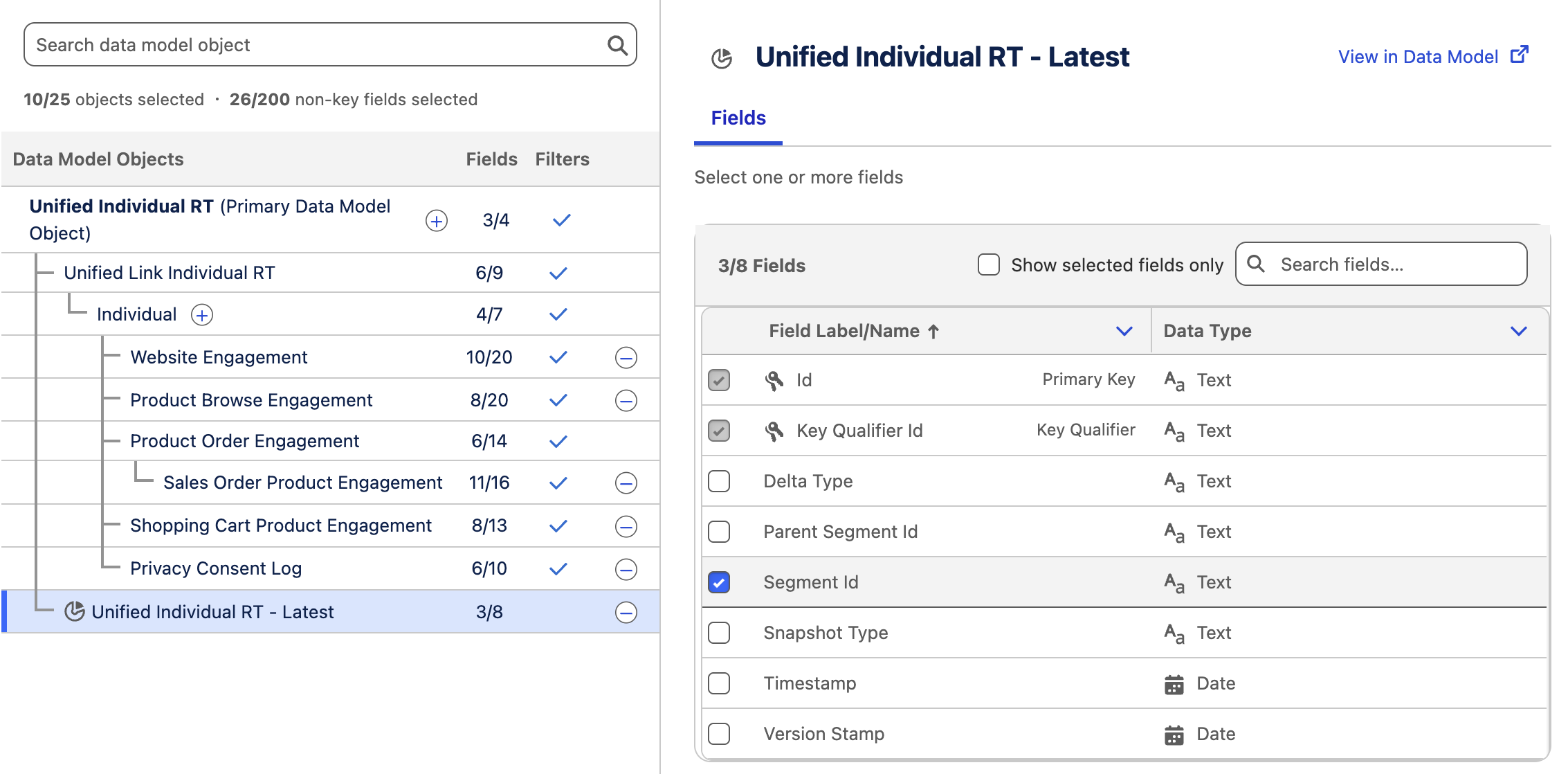 Add Segment to Data Graph