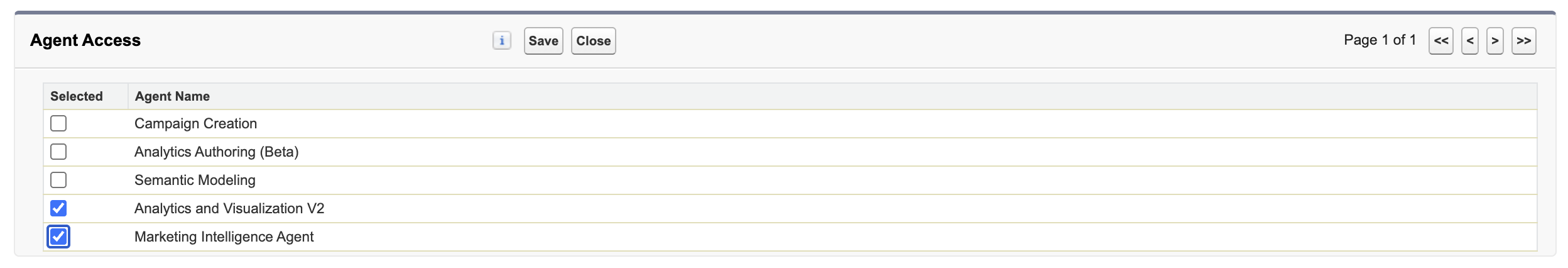 Enable Marketing Intelligence Agent in Permission Set