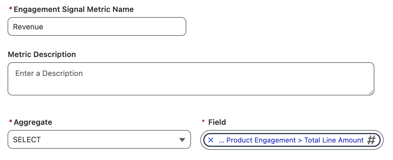 Select Engagement Signal Metric