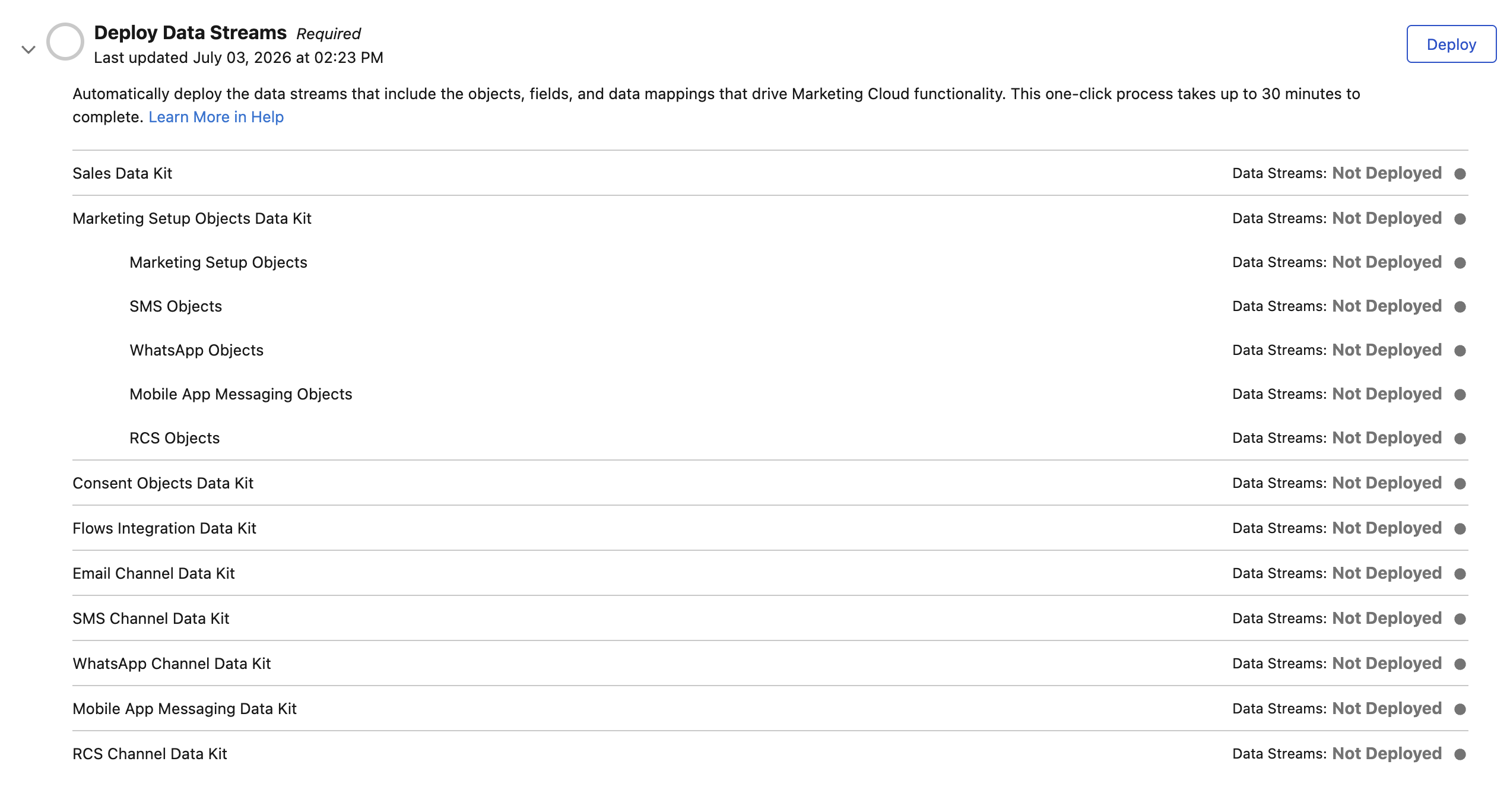 Install Marketing Cloud Data Kits in Data Cloud Setup