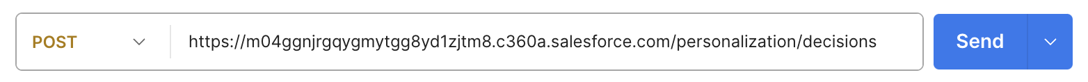 URL field in Postman