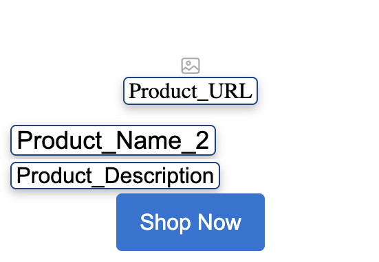 Configured merge field in repeater