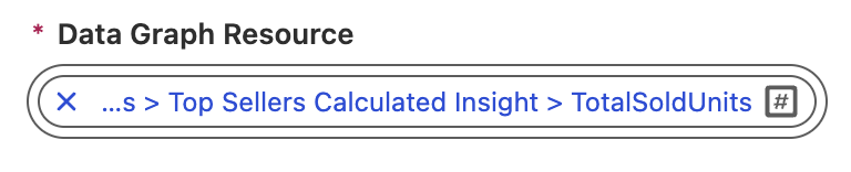 Select Data Graph Resource in rule-based recommender configuration